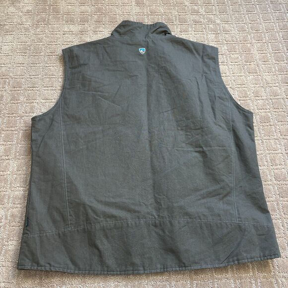 Kuhl Burr Vest Mens XXL Gunmetal Gray Fleece Lined Hike Outdoor Camp Hunt Pocket - Picture 1 of 11